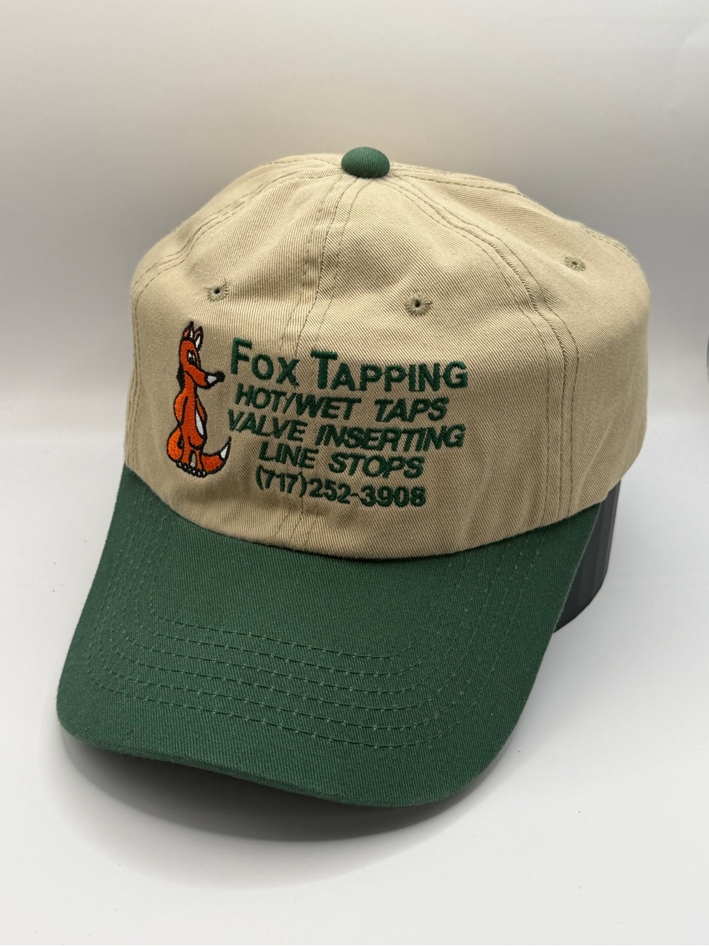 Fox Tapping Vintage Logo Hat Green & Tan